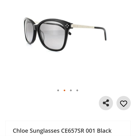 Chloe Sunglasses CE657SR 001 Black Grey Gradient main image 9